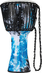 Djembe Meinl PADJ8-L-F 12" Rope Tuned Travel Series Djembe Galactic Blue Tie Dye 12" Djembe - 1