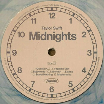 Vinyl Record Taylor Swift - Midnights (Moonstone Blue Coloured) (LP) - 5