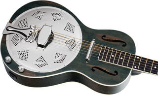Resonator Guitar Ortega RRG30E-DD Satin Denim Resonator Guitar - 7