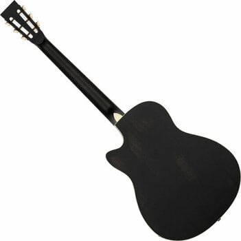 Resofonische gitaar Ortega RRG40CE-DBK Distressed Black Satin - 2