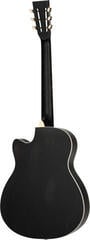Resonaattorikitara Ortega RRG40CE-DBK Distressed Black Satin Resonaattorikitara - 4