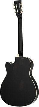 Guitare à résonateur Ortega RRG40CE-DBK Distressed Black Satin - 5
