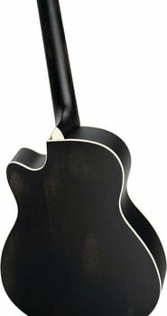 Guitarra ressonadora Ortega RRG40CE-DBK Distressed Black Satin - 9