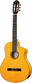 Elektro-klasszikus gitár Ortega RCE170F 4/4 Stain Yellow - 3