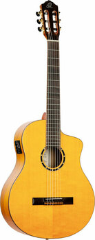 Gitara klasyczna z przetwornikiem Ortega RCE170F 4/4 Stain Yellow - 4