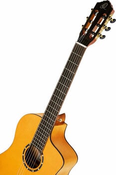 Elektro-klasszikus gitár Ortega RCE170F 4/4 Stain Yellow - 7
