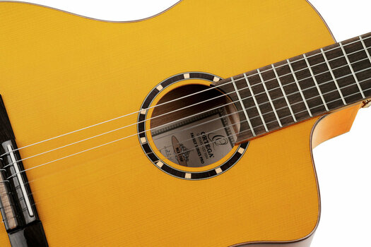 Gitara klasyczna z przetwornikiem Ortega RCE170F 4/4 Stain Yellow - 10