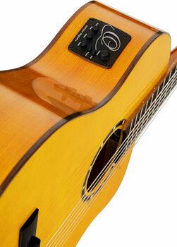 Elektro-klasszikus gitár Ortega RCE170F 4/4 Stain Yellow - 11