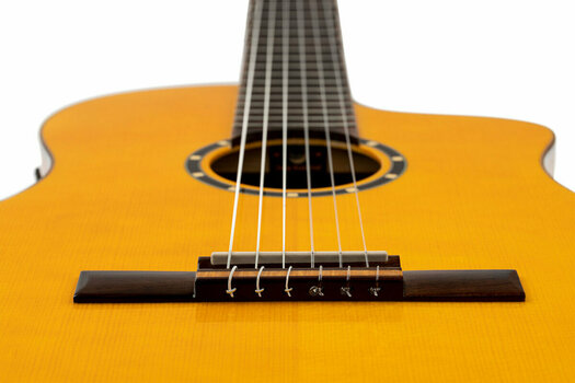 Elektro-klasszikus gitár Ortega RCE170F 4/4 Stain Yellow - 13
