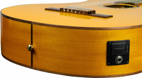 Klassisk gitarr med förförstärkare Ortega RCE170F 4/4 Stain Yellow - 14
