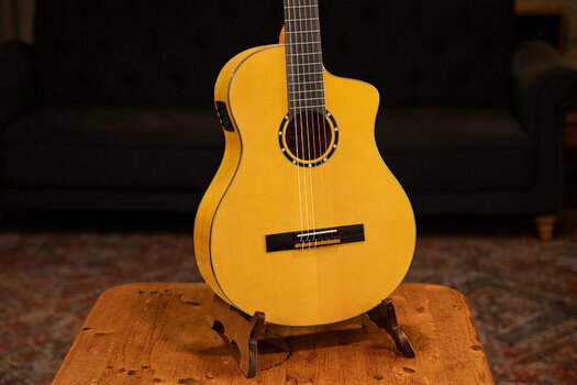 Gitara klasyczna z przetwornikiem Ortega RCE170F 4/4 Stain Yellow - 18