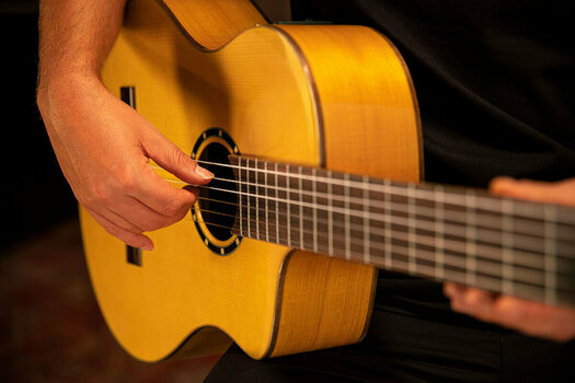 Klassisk gitarr med förförstärkare Ortega RCE170F 4/4 Stain Yellow - 25