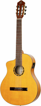 Klassisk gitarr med förförstärkare Ortega RCE170F-L 4/4 Stain Yellow - 3