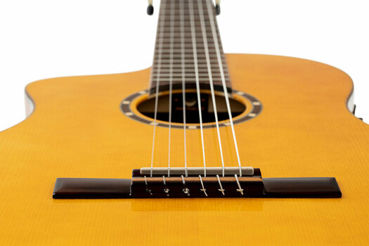 Klassisk gitarr med förförstärkare Ortega RCE170F-L 4/4 Stain Yellow - 13