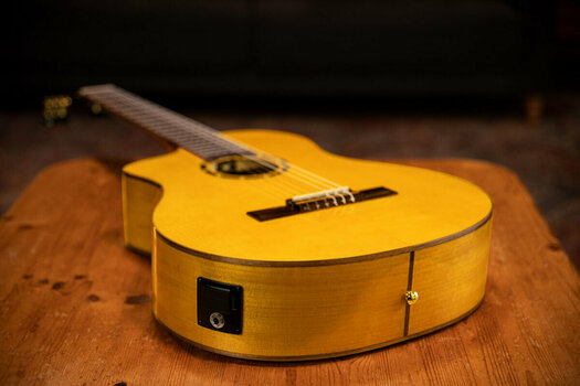 Gitara klasyczna z przetwornikiem Ortega RCE170F-L 4/4 Stain Yellow - 22