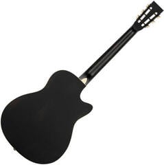 Resonator Guitar Ortega RRG40CE-DBK-L Distressed Black Satin Resonator Guitar - 1
