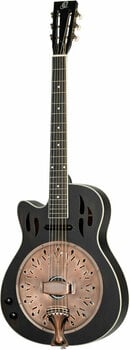 Guitare à résonateur Ortega RRG40CE-DBK-L Distressed Black Satin - 3