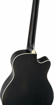 Resonator Guitar Ortega RRG40CE-DBK-L Distressed Black Satin - 9