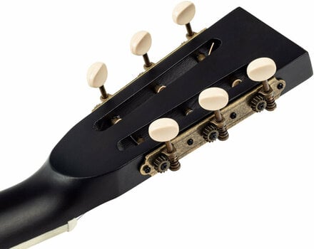 Guitare à résonateur Ortega RRG40CE-DBK-L Distressed Black Satin - 12