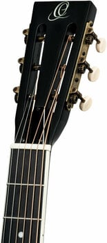 Resonator Guitar Ortega RRG40CE-DBK-L Distressed Black Satin - 13