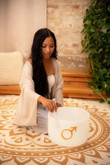 Percussions musicothérapeutiques Meinl PCSB12MA Sonic Energy Bol chantant en cristal 12" - 2