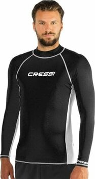 T-Shirt Cressi Rash Guard Man Long Sleeve T-Shirt Black/White L - 2