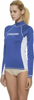 Camisa Cressi Rash Guard Lady Long Sleeve Camisa Azul S - 3
