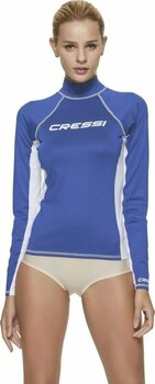Camisa Cressi Rash Guard Lady Long Sleeve Camisa Blue S - 4