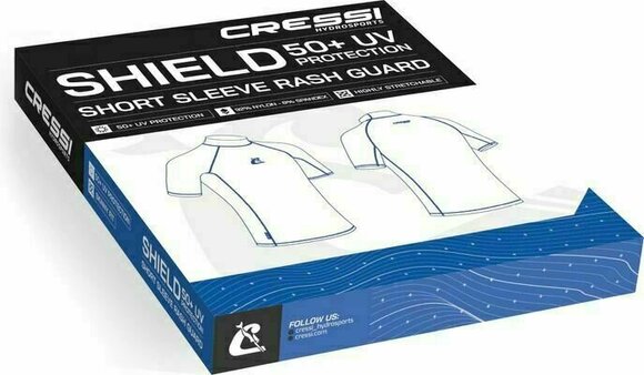 Koszula Cressi Shield Man Rash Guard Koszulka z krótkim rękawem Blue/Royal Blue XL - 2