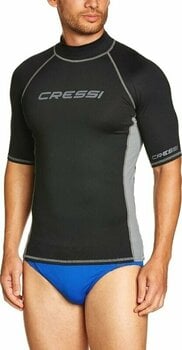Hemd Cressi Rash Guard Man Short Sleeve Hemd Black XL - 2