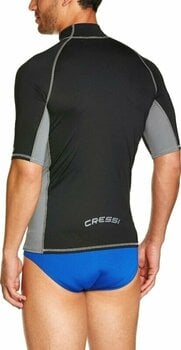 Paita Cressi Rash Guard Man Short Sleeve Paita Black XL - 3