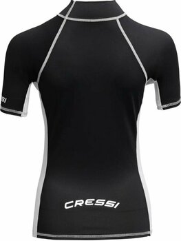 Hemd Cressi Rash Guard Lady Short Sleeve Hemd Black/White XS - 2