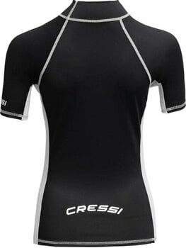 Hemd Cressi Rash Guard Lady Short Sleeve Hemd Black/White M - 2