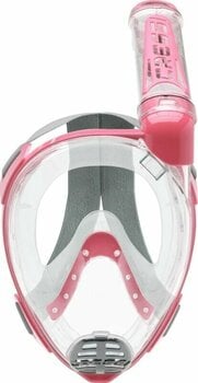 Diving Mask Cressi Duke Dry Full Face Mask Clear/Pink M/L - 3