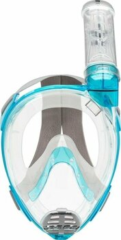Diving Mask Cressi Baron Full Face Mask Clear/Aquamarine S/M - 2