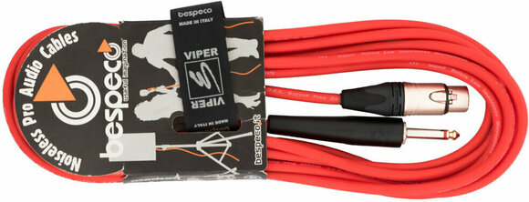 Mikrofónový kábel Bespeco VIPERMA5 Red - 2