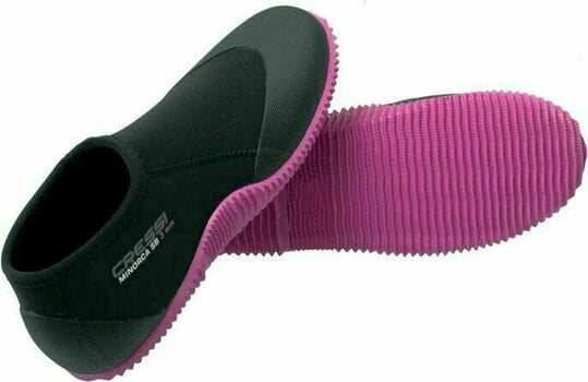 Неопренови обувки Cressi Minorca 3mm Shorty Boots Black/White/Pink Logo And Pink Solex XS - 2