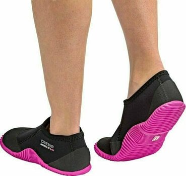 Неопренови обувки Cressi Minorca 3mm Shorty Boots Black/White/Pink Logo And Pink Solex XS - 6