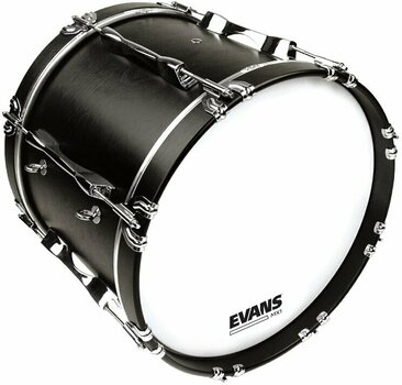 Marching Drum Head Evans BD18MX1W MX1 Marching Bass White 18" Marching Drum Head - 2