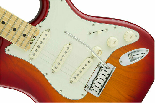 Guitarra eléctrica Fender American Elite Stratocaster MN Aged Cherry Burst (Ash) - 5