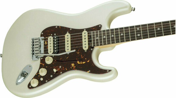 Guitare électrique Fender American Elite Stratocaster HSS Shawbucker RW Olympic Pearl - 4