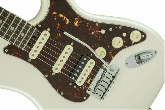 Guitare électrique Fender American Elite Stratocaster HSS Shawbucker RW Olympic Pearl - 5