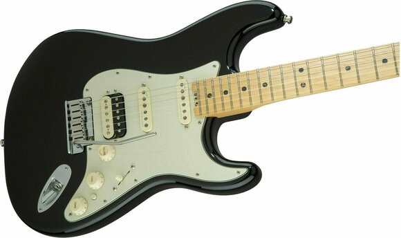 Guitare électrique Fender American Elite Stratocaster HSS Shawbucker MN Mystic Black - 4