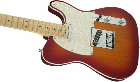 Electric guitar Fender American Elite Telecaster MN Aged Cherry Burst - 3