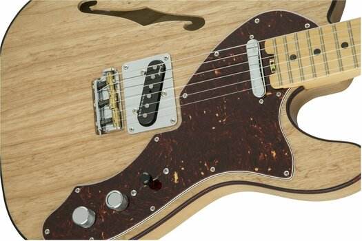 Elektrisk gitarr Fender American Elite Telecaster Thinline MN Natural - 5