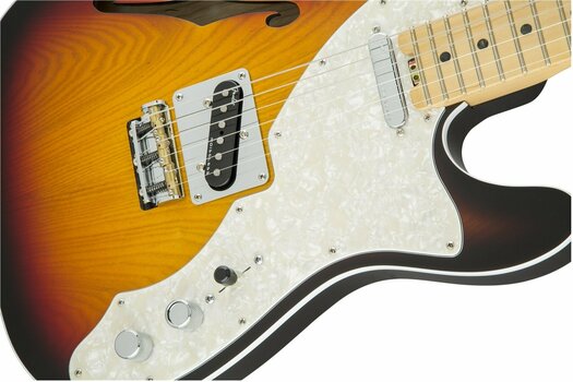Električna kitara Fender American Elite Telecaster Thinline MN 3-Color Sunburst - 5