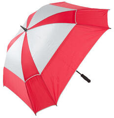 Deštníky Jucad Windproof With Pin Deštníky Red/Silver - 1