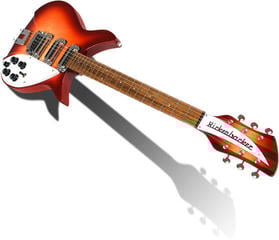 Semiakustická gitara Rickenbacker 350V63 Liverpool Fireglo Semiakustická gitara - 1