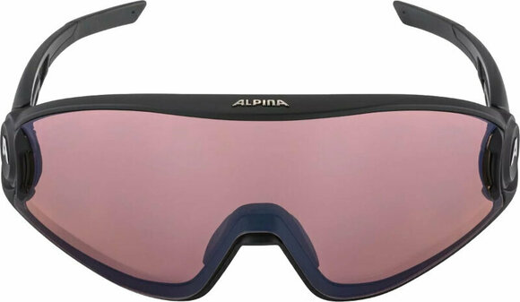 Cycling Glasses Alpina 5w1ng Q Black Matt/Blue Cycling Glasses - 2