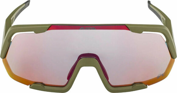 Kolesarska očala Alpina Rocket QV Olive Matt/Rainbow Kolesarska očala - 2